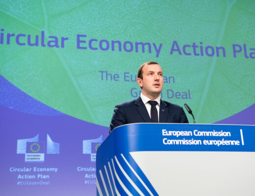 Press conference by Virginijus Sinkevičius, European Commissioner in charge of the Environment, Oceans and Fisheries, on the Circular Economy action plan.